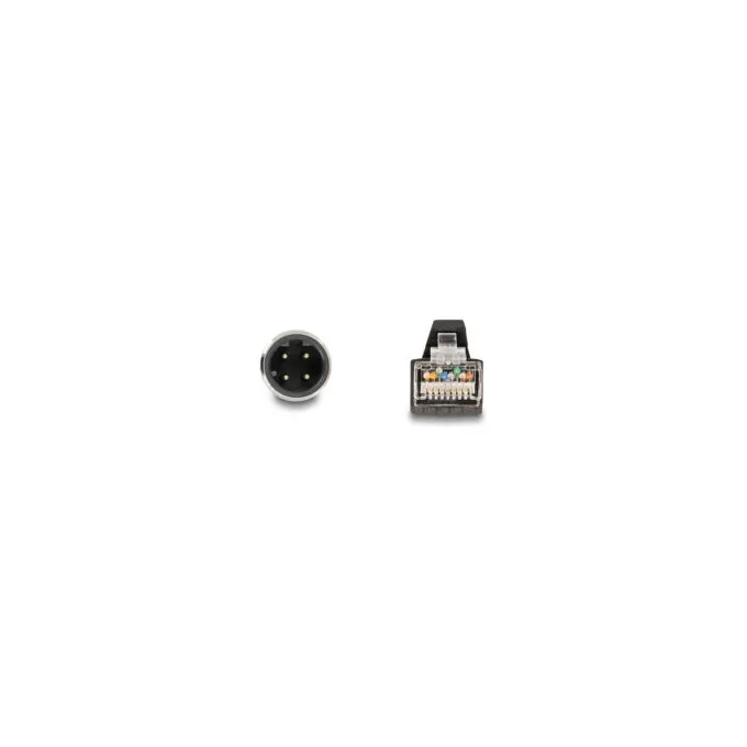 Delock M12 Kabel D-kodiert 4 Pin Stecker zu RJ45 Stecker PUR (TPU) 5 m — image 2