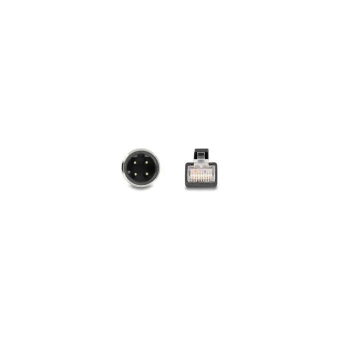 Delock M12 Kabel D-kodiert 4 Pin Stecker zu RJ45 Stecker PVC 5 m — image 2