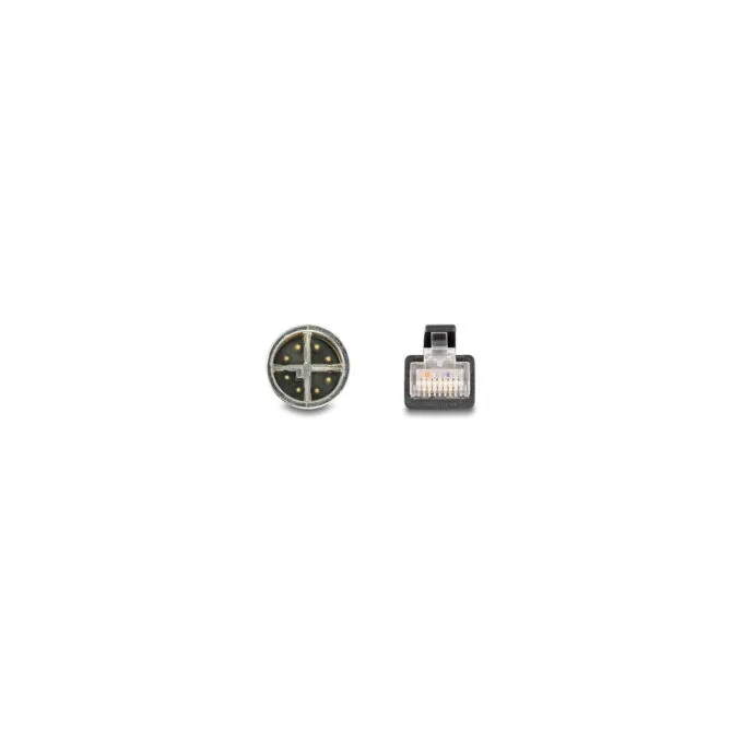 Delock M12 Kabel X-kodiert 8 Pin Stecker zu RJ45 Stecker PVC 2 m — image 2