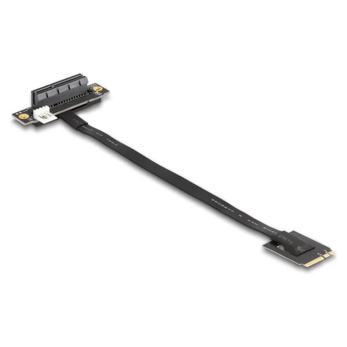 Delock M.2 Key A+E zu PCIe x4 NVMe Adapter gewinkelt mit 20 cm Kabel — image 2