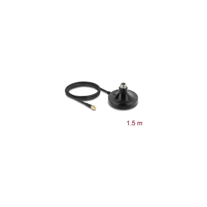 Delock Magnetischer Antennen Standfuß 1 x N Buchse zu 1 x SMA Stecker ULA100 1 m outdoor schwarz — image 2