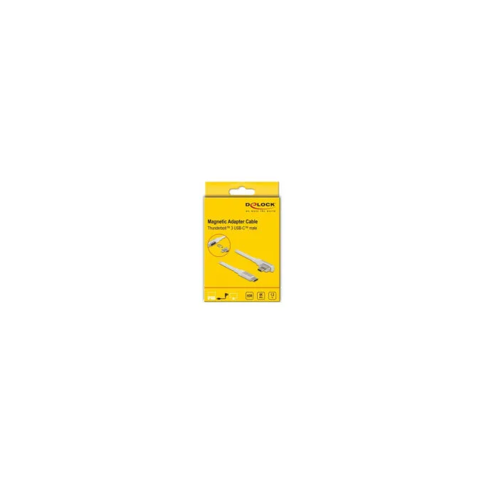 Delock Magnetisches ThunderboltTM 3 USB-CTM Kabel 4K 60 Hz Stecker zu Stecker gewinkelt 1.20 m — image 3