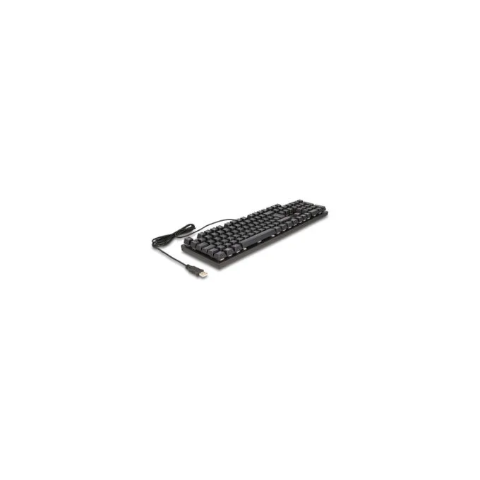 Delock Mechanische USB Gaming Tastatur kabelgebunden 1.6 m schwarz mit RGB Beleuchtung — image 1