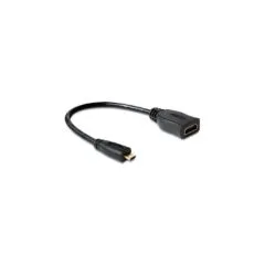 DELOCK Micro HDMI to HDMI Adapter Cable - 23 cm length