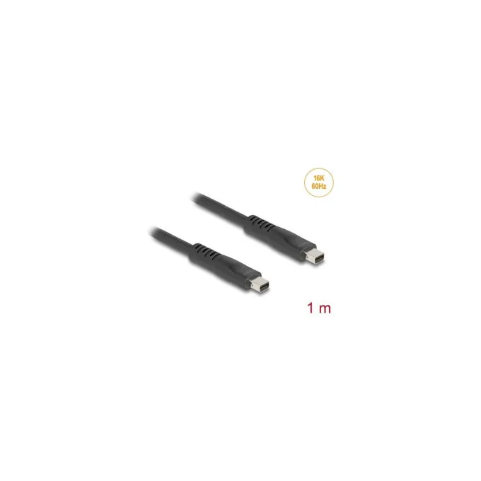 Delock Mini DisplayPort Kabel 16K 60 Hz 80 Gbps 1 m — image 2