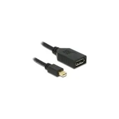 DELOCK Mini DisplayPort to DisplayPort Adapter Cable - Black