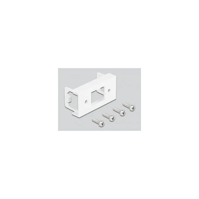 Delock Netzwerk Verlängerungskabel für Easy 45 Modul S FTP RJ45 Buchse zu RJ45 Buchse Cat.6A 50 cm schwarz weiß — image 2