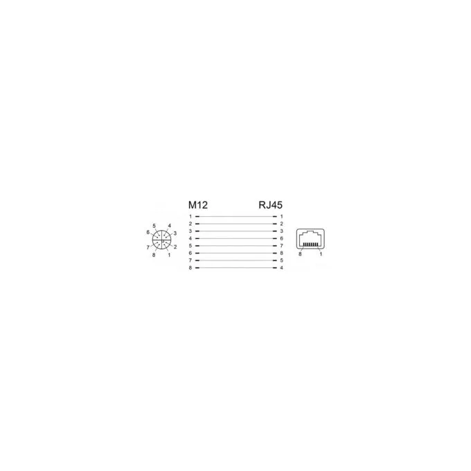 Delock Netzwerkadapter M12 X-kodiert 8 Pin Buchse zu RJ45 Buchse — image 3