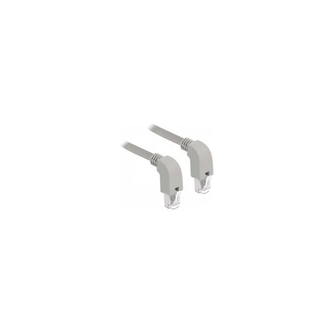 Delock Netzwerkkabel RJ45 Cat.5e SF UTP unten unten gewinkelt 0.5 m — image 1