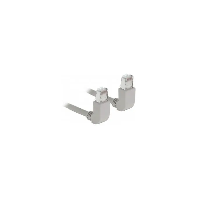 Delock Netzwerkkabel RJ45 Cat.6A S FTP oben oben gewinkelt 1 m — image 1
