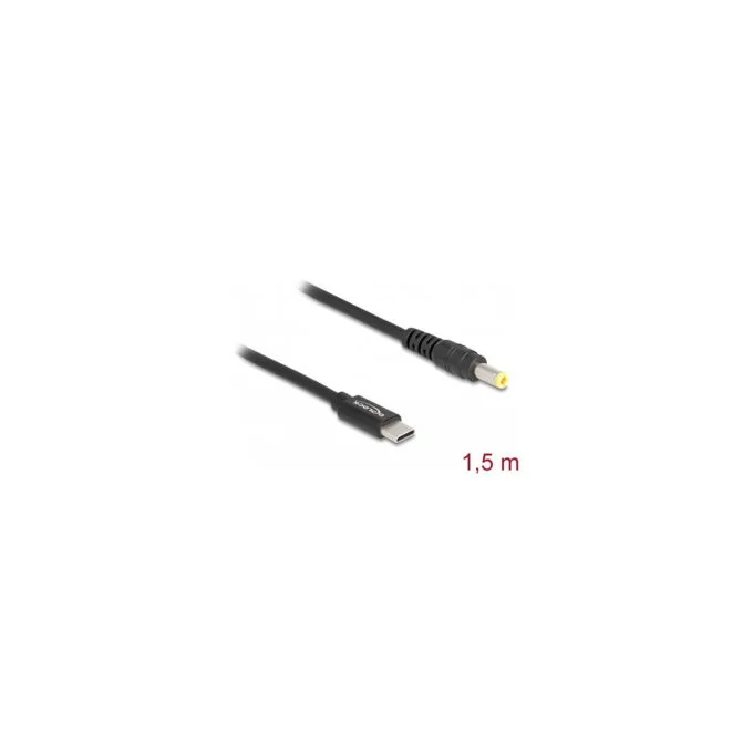 Delock Notebook Ladekabel USB Type-CTM Stecker zu 5.5 x 2.5 mm Stecker — image 2