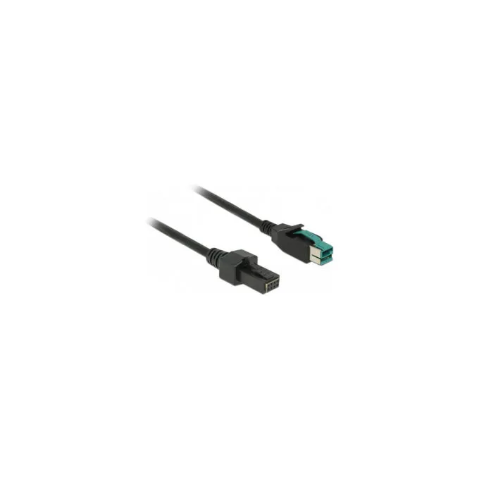 Delock PoweredUSB Kabel Stecker 12 V to 2 x 4 Pin Stecker 3 m für POS Drucker und Terminals — image 2