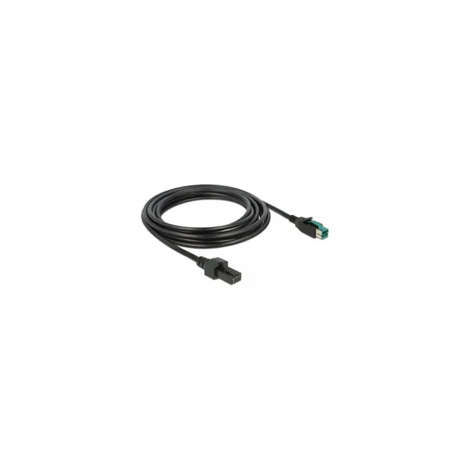 Delock PoweredUSB Kabel Stecker 12 V to 2 x 4 Pin Stecker 4 m für POS Drucker und Terminals — image 3