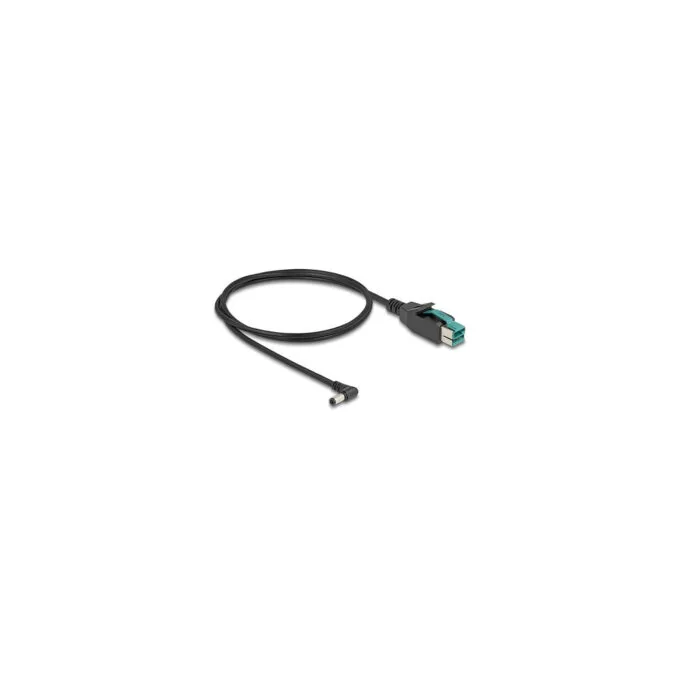Delock PoweredUSB Kabel Stecker 12 V zu DC 5.5 x 2.5 mm Stecker gewinkelt 1 m — image 2