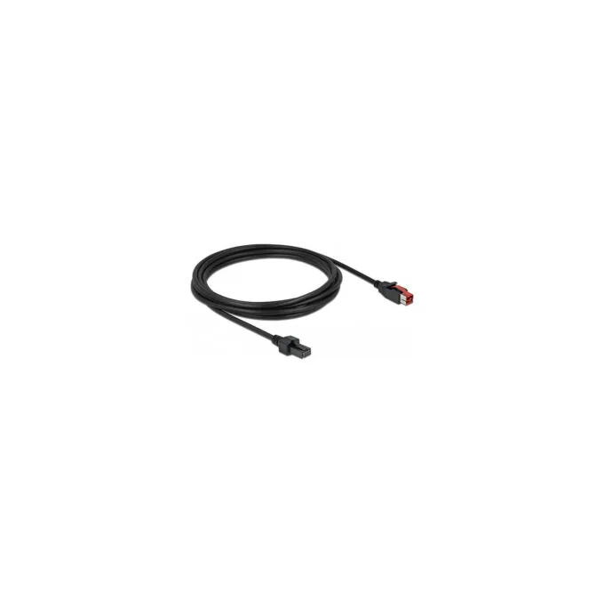 Delock PoweredUSB Kabel Stecker 24 V zu 2 x 4 Pin Stecker 3 m für POS Drucker und Terminals — image 2