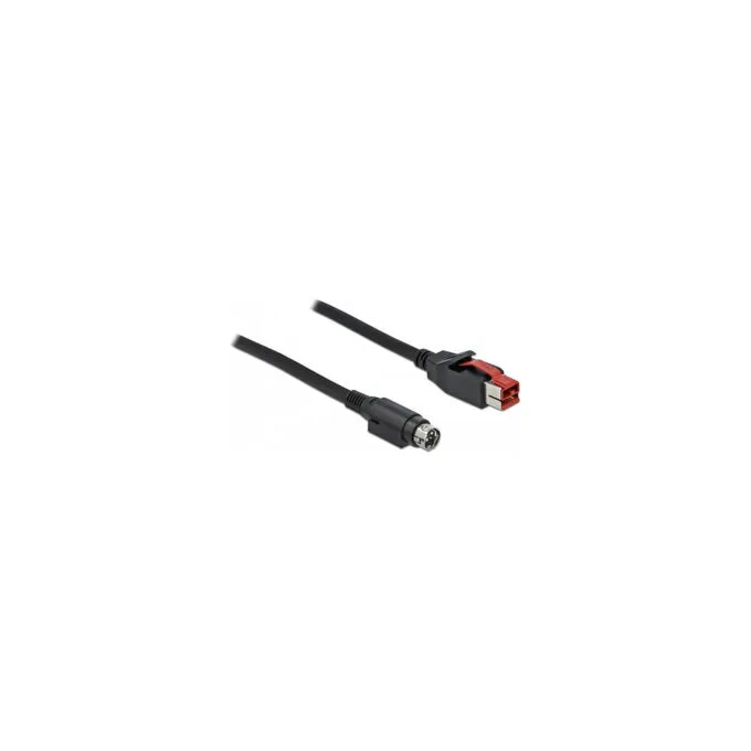 Delock PoweredUSB Kabel Stecker 24 V zu Mini-DIN 3 Pin Stecker 3 m für POS Drucker und Terminals — image 1
