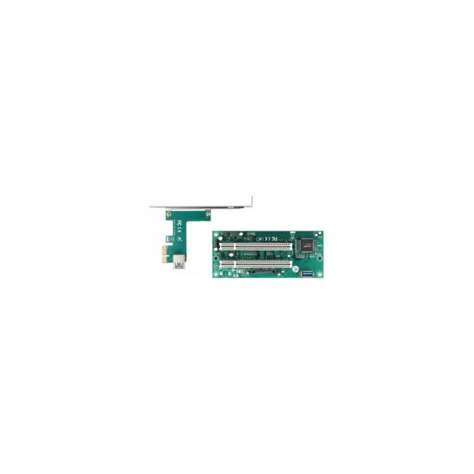 Delock Riser Karte PCI Express x1 zu 2 x PCI 32 Bit Slot mit 60 cm Kabel — image 2