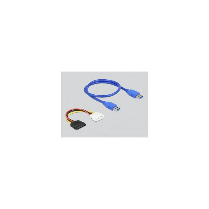 Delock Riser Karte PCI Express x1 zu 2 x PCI 32 Bit Slot mit 60 cm Kabel — image 3