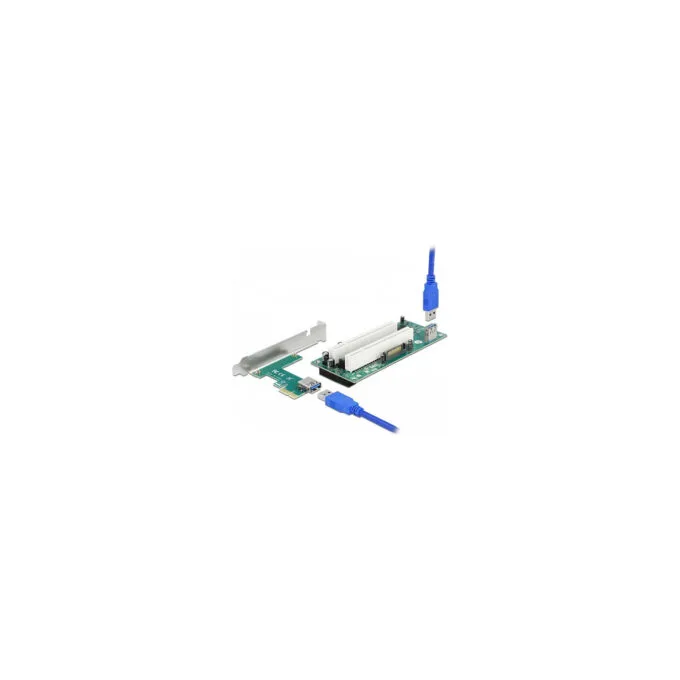 Delock Riser Karte PCI Express x1 zu 2 x PCI 32 Bit Slot mit 60 cm Kabel — image 1