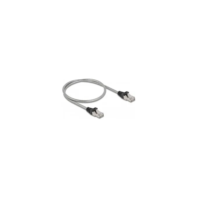 Delock RJ45 Kabel Cat.6A U FTP mit Metallmantel 0.5 m — image 1