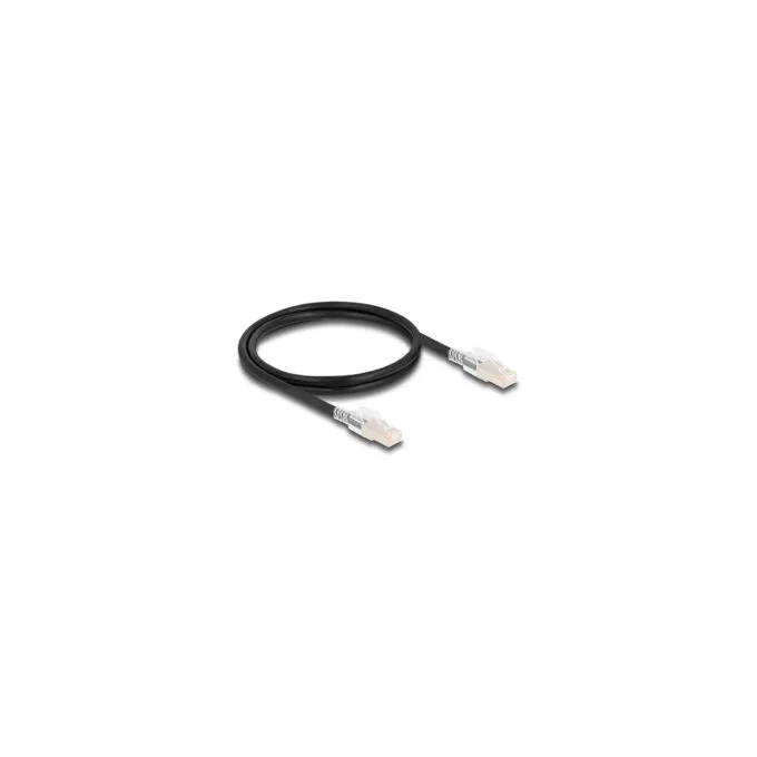 Delock RJ45 Netzwerkkabel Cat.6A S FTP mit Secure Clips Set 1 m schwarz — image 2