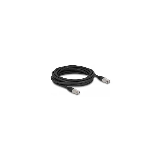 Delock RJ45 Netzwerkkabel Cat.6A S FTP PE Outdoor 5 m schwarz — image 1