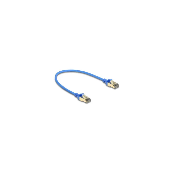 Delock RJ45 Netzwerkkabel Cat.8.1 F FTP Slim 0.3 m blau — image 2