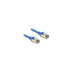 Delock RJ45 Netzwerkkabel Cat.8.1 F FTP Slim 1 m blau