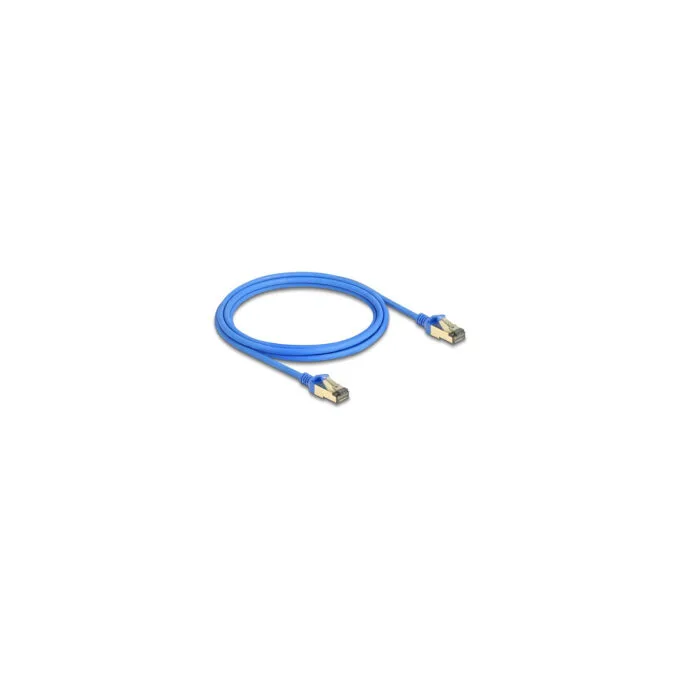 Delock RJ45 Netzwerkkabel Cat.8.1 F FTP Slim 2 m blau — image 2