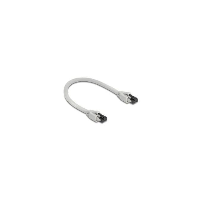 Delock RJ45 Netzwerkkabel Cat.8.1 S FTP 0.25 m bis 40 Gbps grau — image 2