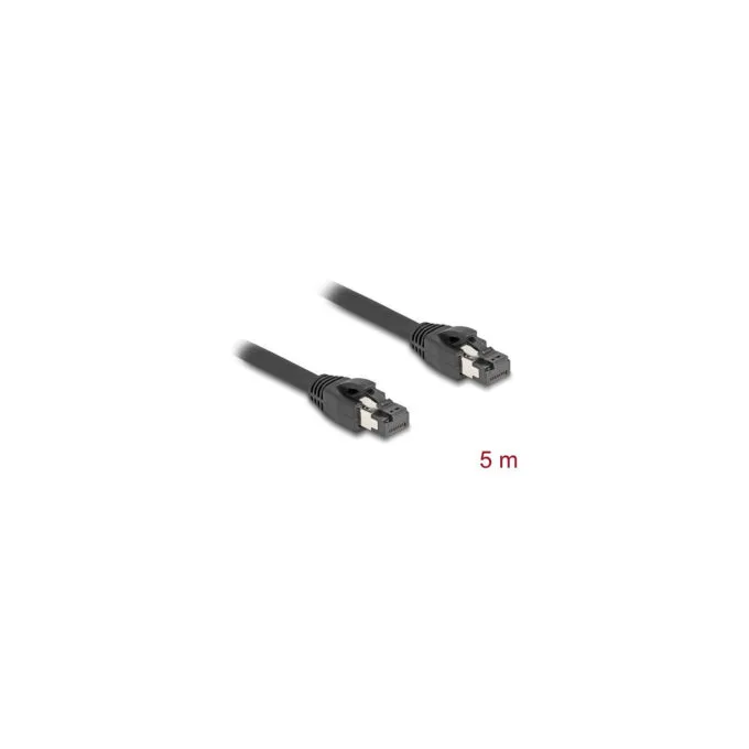 Delock RJ45 Netzwerkkabel Cat.8.1 S FTP 5 m bis 40 Gbps schwarz — image 2