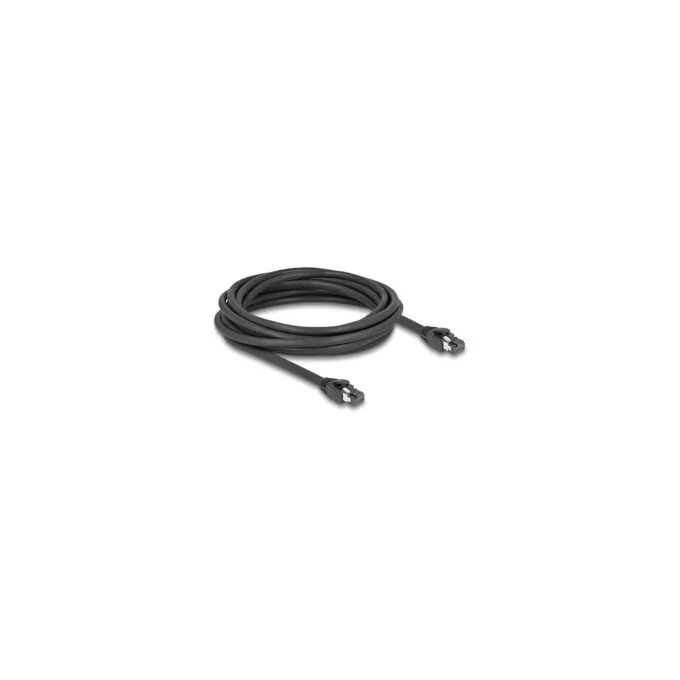 Delock RJ45 Netzwerkkabel Cat.8.1 S FTP 5 m bis 40 Gbps schwarz — image 1