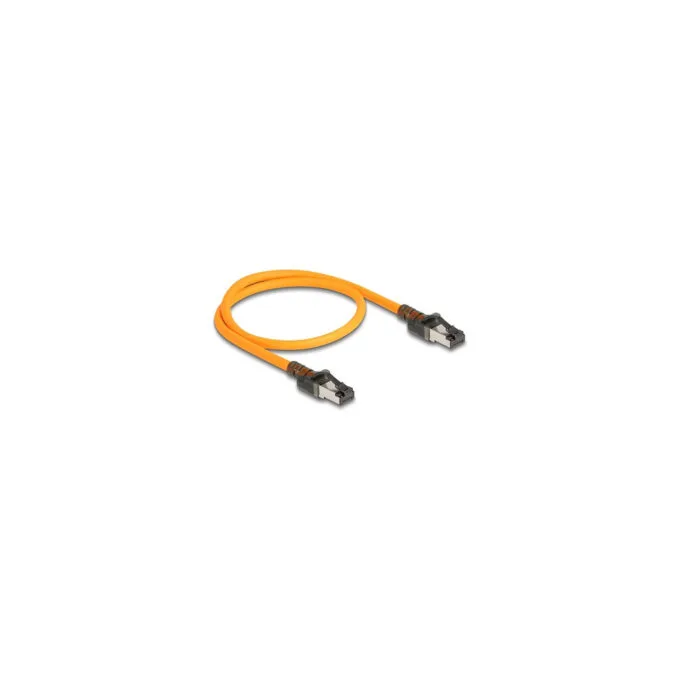 Delock RJ45 Netzwerkkabel mit USB Type-CTM Portfinder Funktion Self Tracing Cat.6A S FTP 2 m orange — image 2