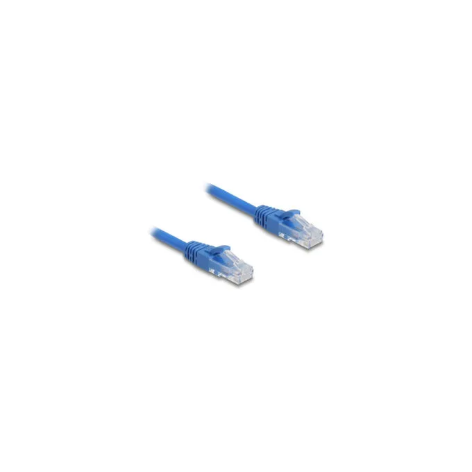 Delock RJ45 Spiralkabel Stecker zu Stecker Cat.6 UTP 0.8 m bis 1.8 m blau — image 2