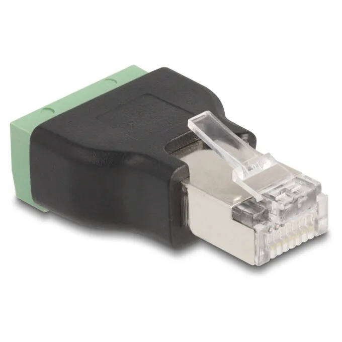 Delock RJ45 Stecker zu Terminalblock Adapter 4 Pin — image 1