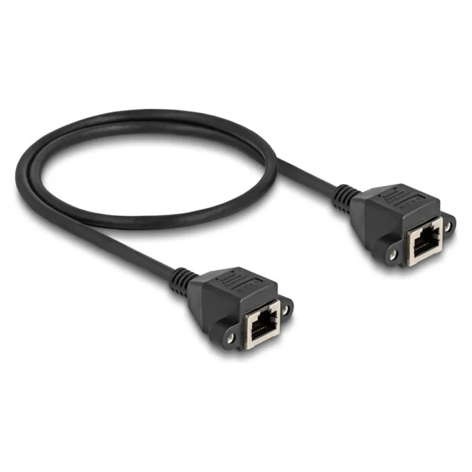 Delock RJ50 Verlängerungskabel Buchse zu Buchse S FTP 0.5 m schwarz — image 2