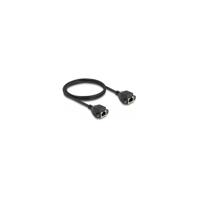 Delock RJ50 Verlängerungskabel Buchse zu Buchse S FTP 1 m schwarz — image 2
