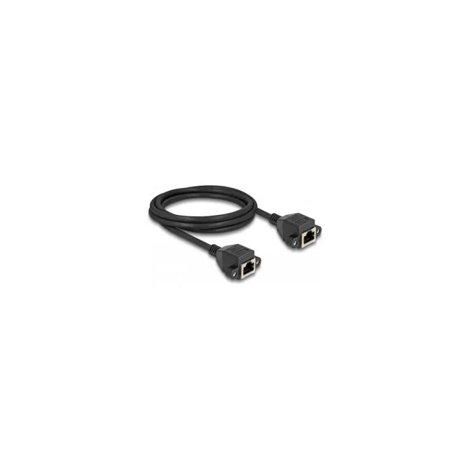 Delock RJ50 Verlängerungskabel Buchse zu Buchse S FTP 2 m schwarz — image 2
