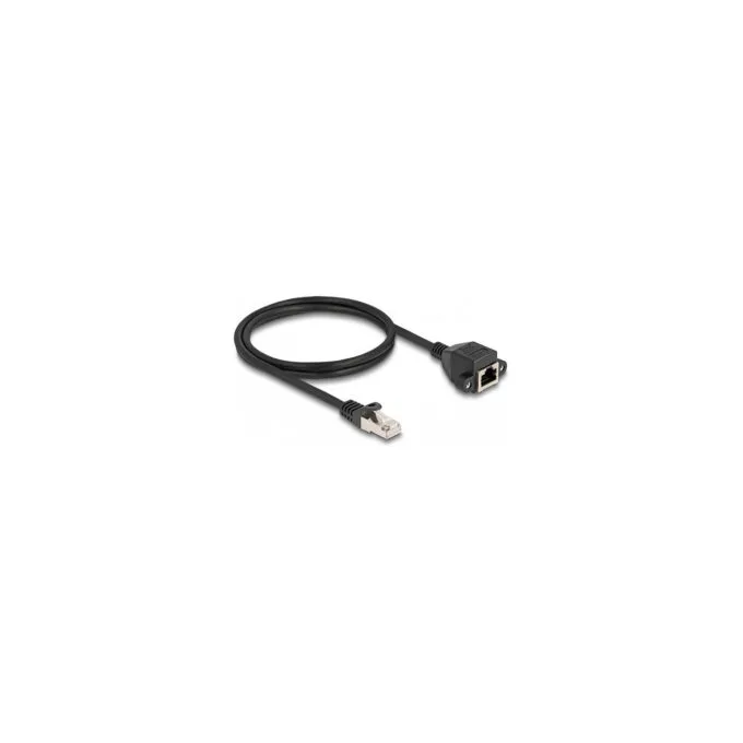 Delock RJ50 Verlängerungskabel Stecker zu Buchse S FTP 1 m schwarz — image 2