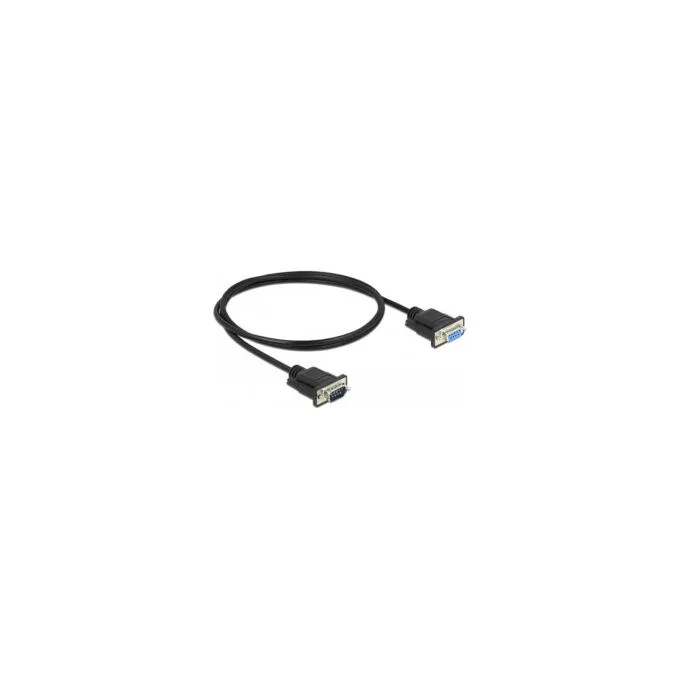 Delock RS-232 Kabel Seriell D-Sub 9 Stecker zu Buchse mit schmalem Steckergehäuse 1 m — image 2