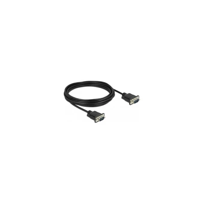 Delock RS-232 Kabel Seriell D-Sub 9 Stecker zu Stecker mit schmalem Steckergehäuse 5 m — image 2