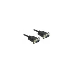 Delock RS-232 Kabel Seriell D-Sub 9 Stecker zu Stecker mit schmalem Steckergehäuse 5 m