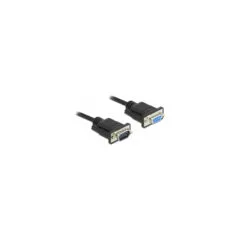 Delock RS-232 Kabel Seriell D-Sub9 Stecker zu Buchse mit schmalem Steckergehäuse 3 m