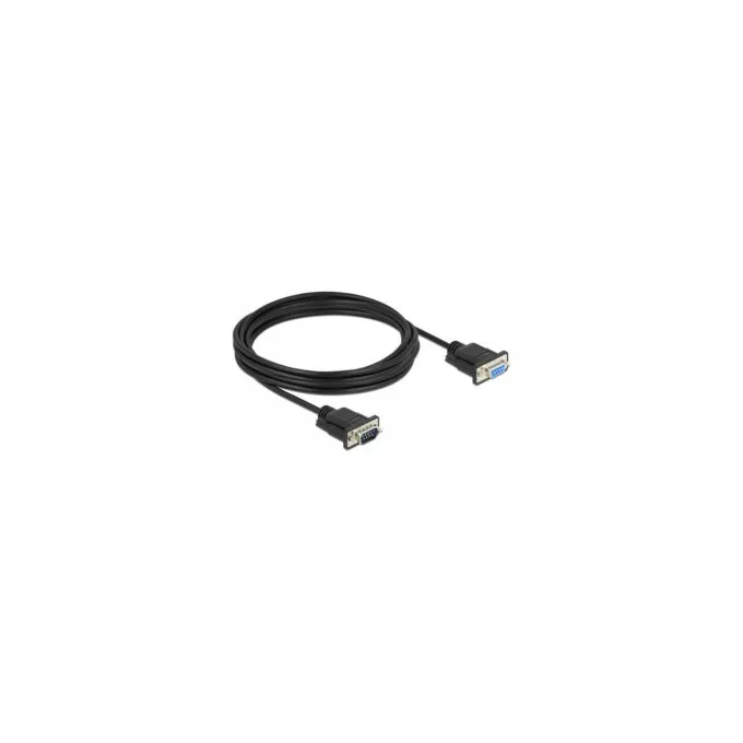 Delock RS-232 Kabel Seriell D-Sub9 Stecker zu Buchse mit schmalem Steckergehäuse 4 m — image 2