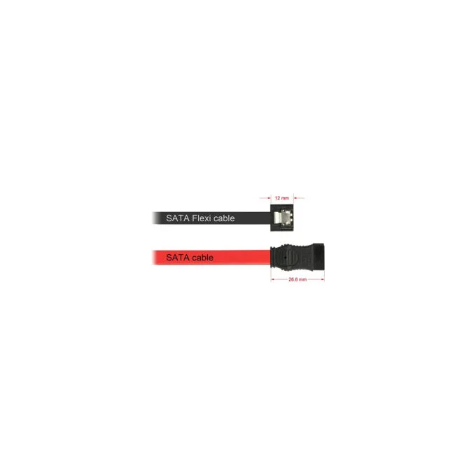 Delock SATA 6 Gb s Kabel 20 cm schwarz FLEXI — image 2