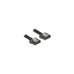 Delock SATA 6 Gb s Kabel 30 cm schwarz FLEXI