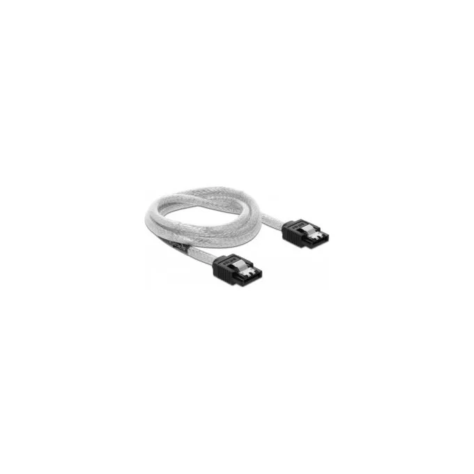 Delock SATA 6 Gb s Kabel 70 cm transparent — image 1