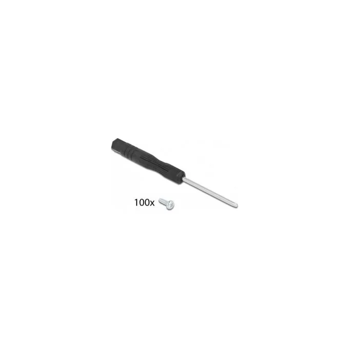 Delock Schrauben und Schraubendreher für LWL Adapter (SC. LC. ST) 100 Stück — image 2