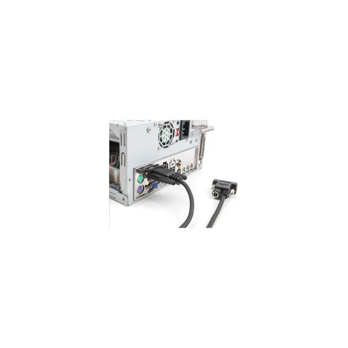 Delock Seriell Kabel RS-232 D-Sub9 Buchse zu D-Sub9 Buchse Stromanschluss an Pin 9 5 m — image 2