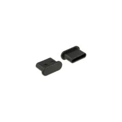 DeLock Staubschutz für USB-C Buchse ohne Griff 10-Pack Schwarz